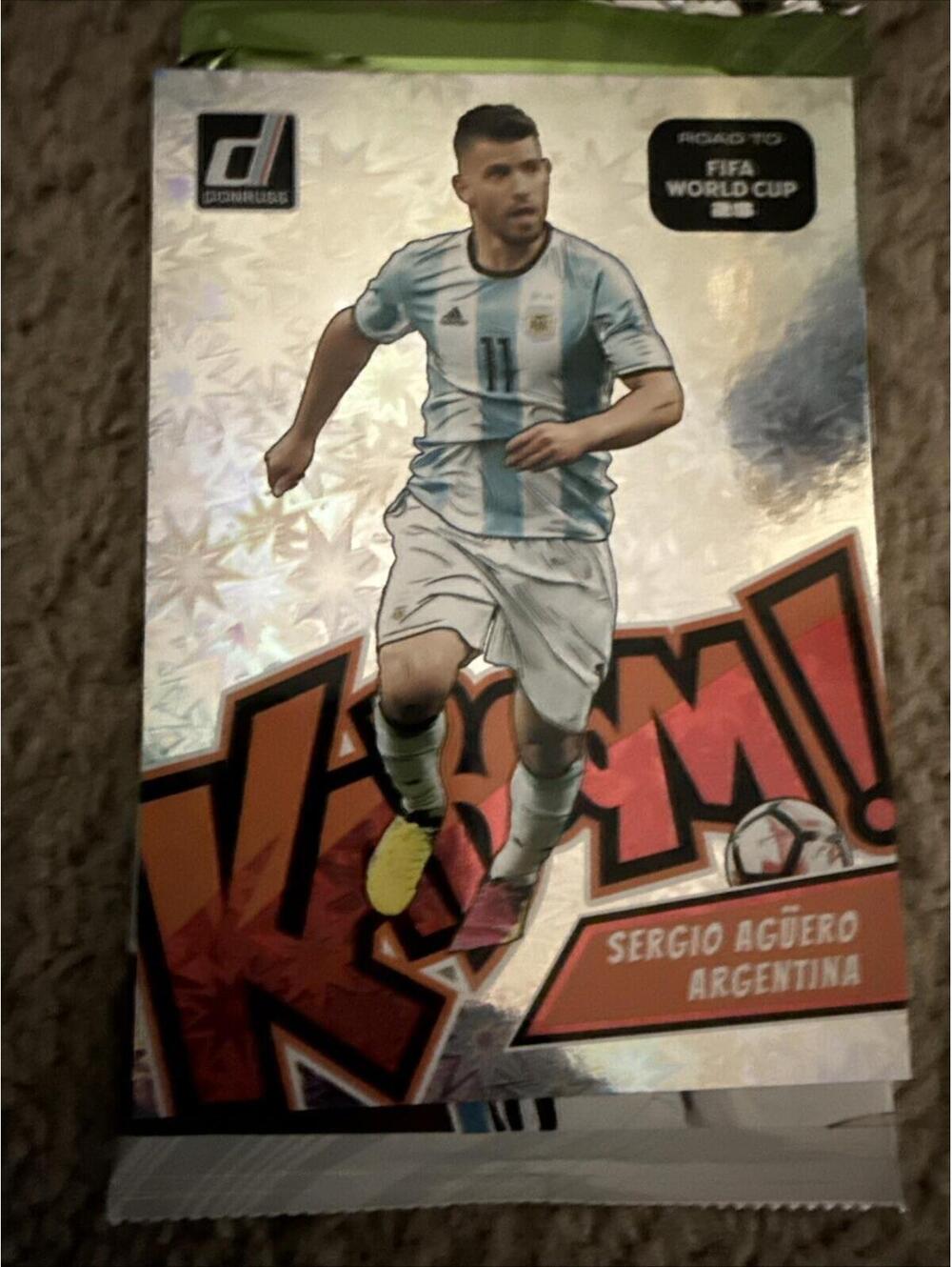 2025-26 Donruss Soccer Sergio Aguero Kaboom Oversized Argentina